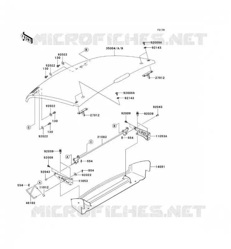 GARDE BOUE Kawasaki SSV 400 2006 MULE 600  KAF400B6F