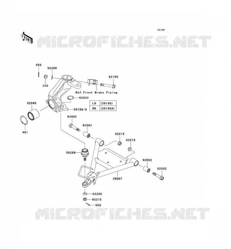 SUSPENSION Kawasaki SSV 400 2006 MULE 600  KAF400B6F