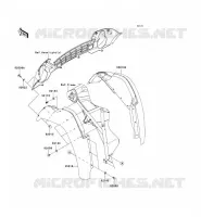 GARDE BOUE AVANT pour Kawasaki MULE 600 2007