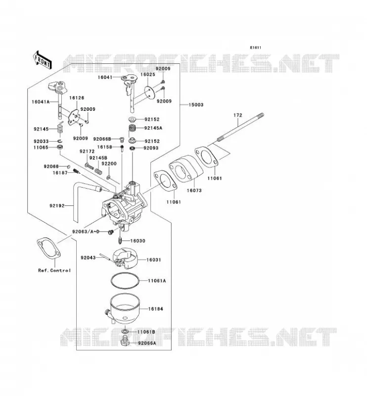 CARBURATEUR Kawasaki SSV 400 2007 MULE 600  KAF400B7F