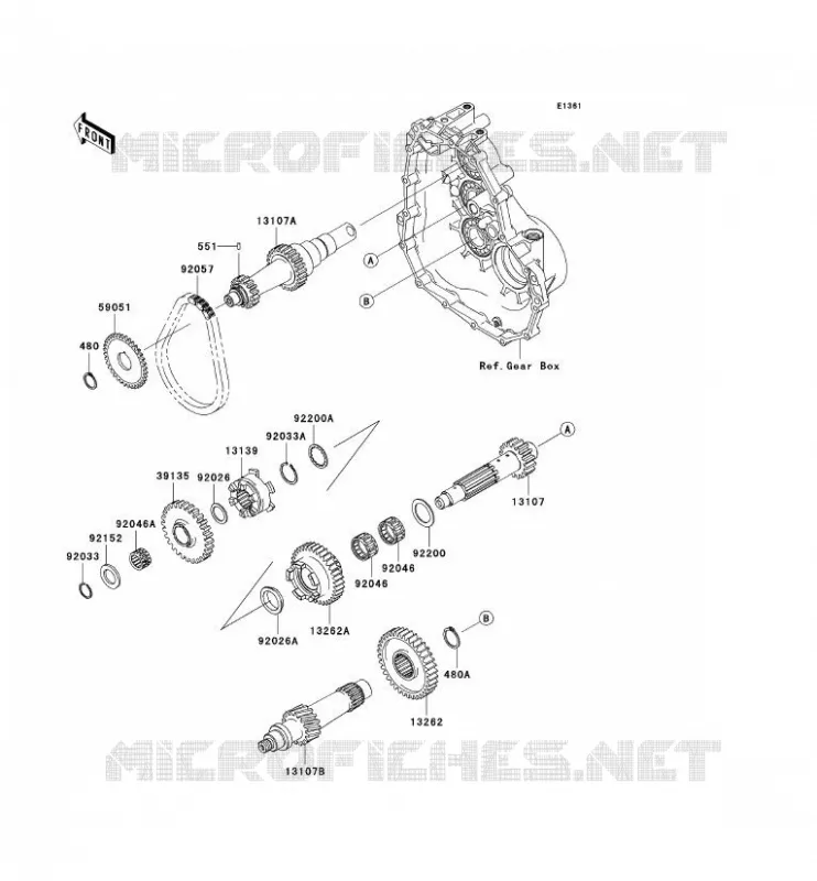 TRANSMISSION Kawasaki SSV 400 2007 MULE 600  KAF400B7F