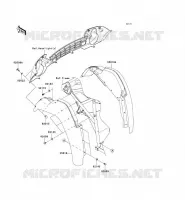 GARDE BOUE AVANT pour Kawasaki MULE 600 2009