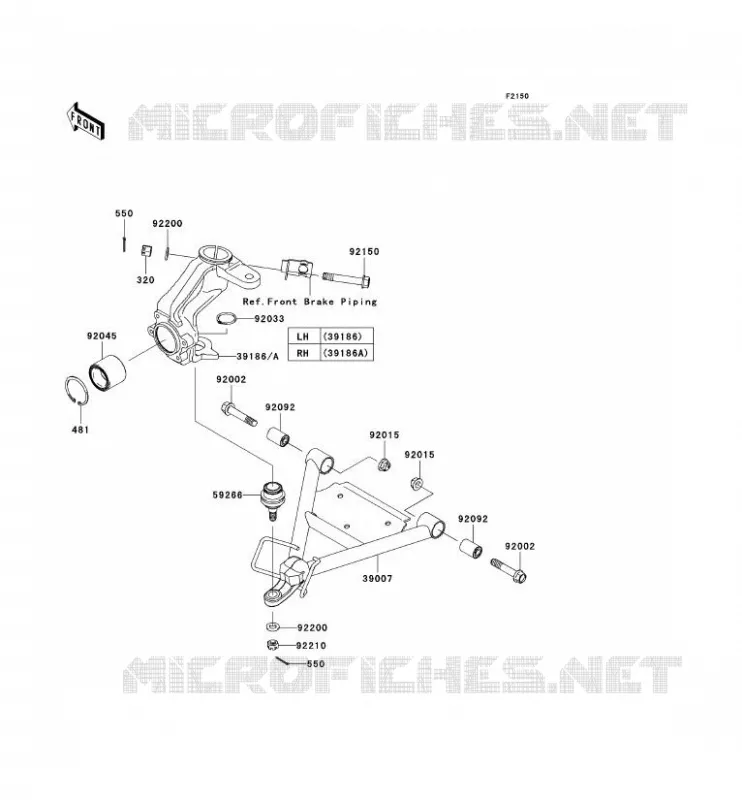 SUSPENSION Kawasaki SSV 400 2009 MULE 600  KAF400B9F