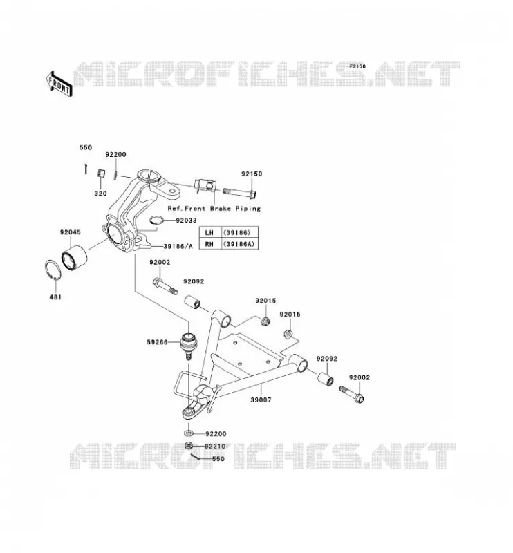 SUSPENSION Kawasaki SSV 400 2010 MULE 600  KAF400BAF