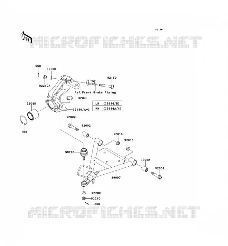 SUSPENSION Kawasaki SSV 400 2011 MULE 600  KAF400BBF