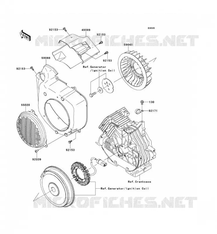 REFROIDISSEMENT Kawasaki SSV 400 2012 MULE 600  KAF400BCF