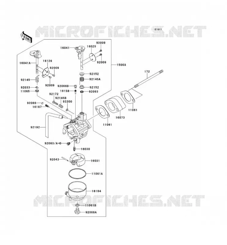 CARBURATEUR Kawasaki SSV 400 2013 MULE 600  KAF400BDF