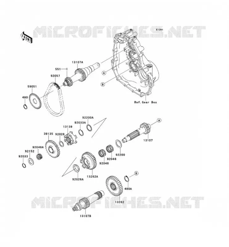 TRANSMISSION Kawasaki SSV 400 2015 MULE 600  KAF400BFF