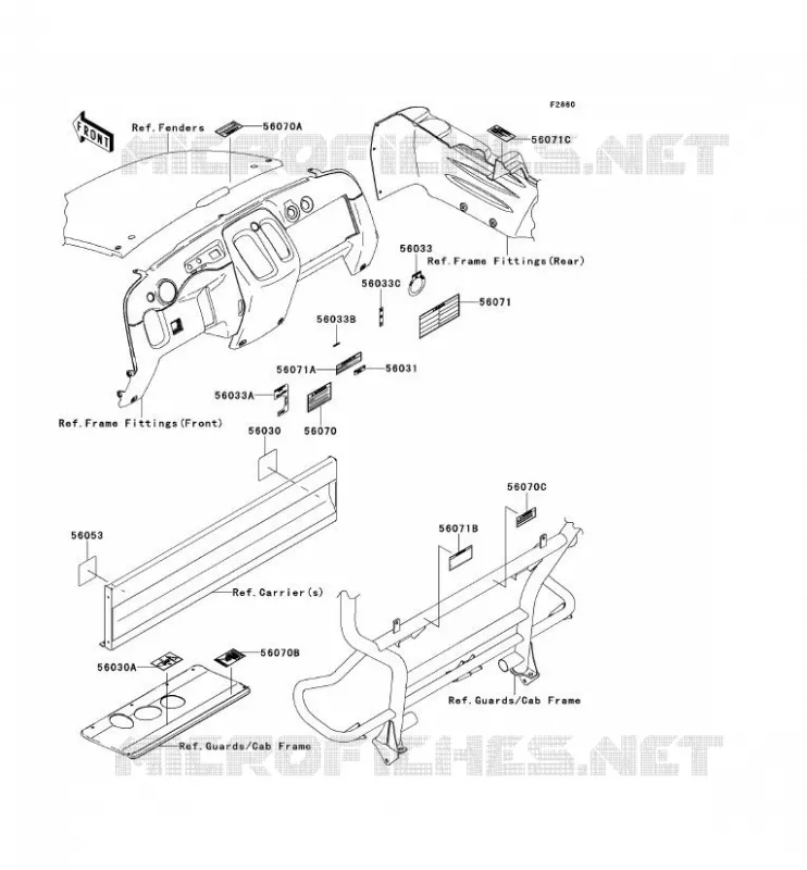 LABEL Kawasaki SSV 400 2015 MULE 600  KAF400BFF