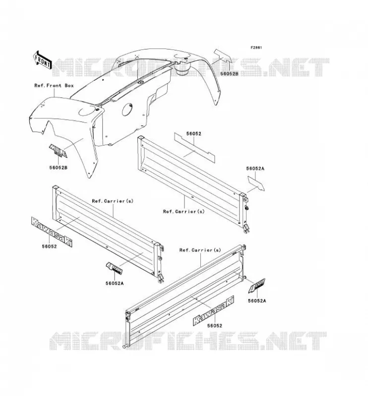 STICKER Kawasaki SSV 400 2007 MULE 610 4X4  KAF400C7F