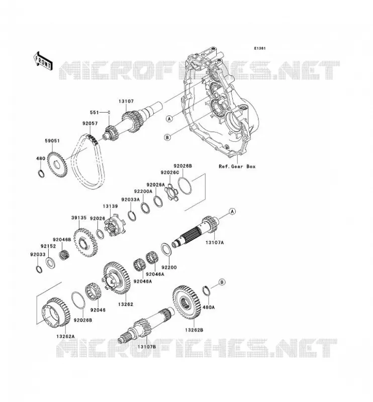 TRANSMISSION Kawasaki SSV 400 2010 MULE 610 4X4 XC  KAF400DAF