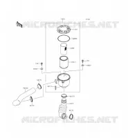 FILTRE A AIR   CONVERTISSEUR pour Kawasaki MULE 610 4X4 XC 2013