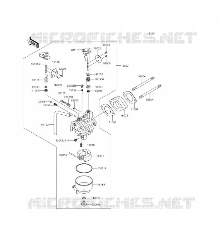 CARBURATEUR Kawasaki SSV 400 2014 MULE 610 4X4 XC  KAF400EEF