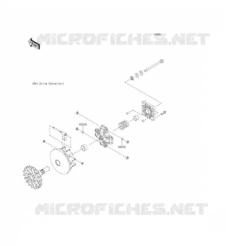 PIECE EN OPTION(MOTEUR) Kawasaki SSV 400 2014 MULE 610 4X4 XC  KAF400FEF