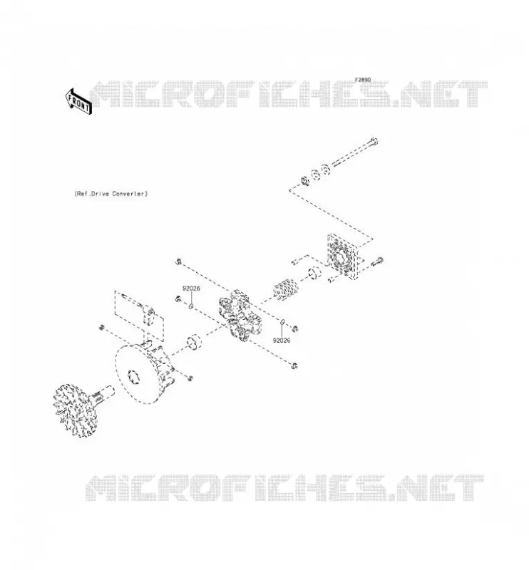 PIECE EN OPTION(MOTEUR) Kawasaki SSV 400 2015 MULE 610 4X4 XC  KAF400FFF