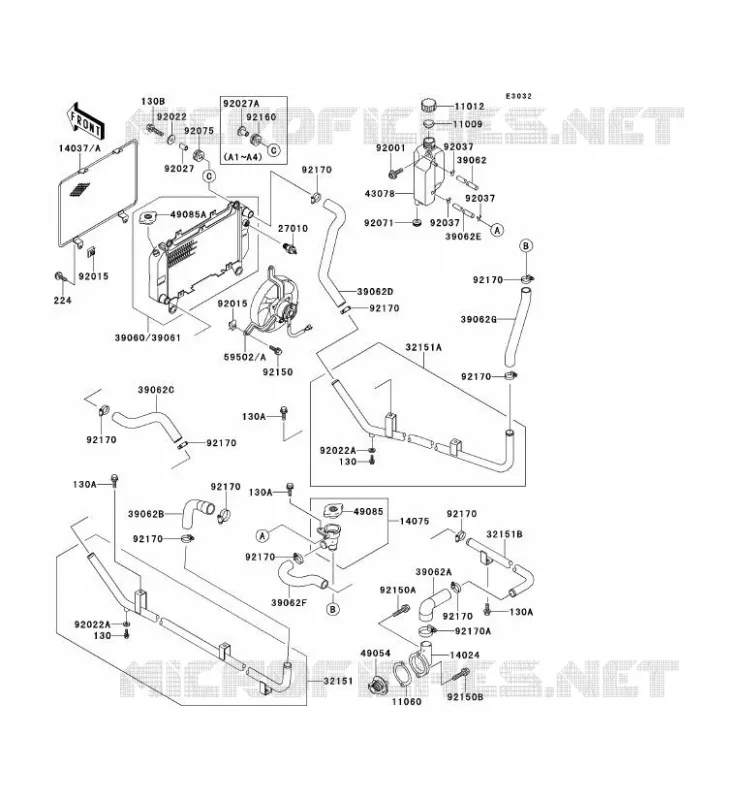 RADIATEUR Kawasaki SSV 620 no_year MULE 2510  KAF620-A1