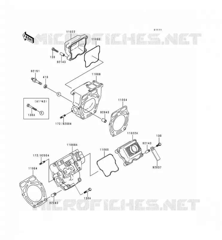 CULASSE Kawasaki SSV 620 no_year MULE 2510  KAF620-A2