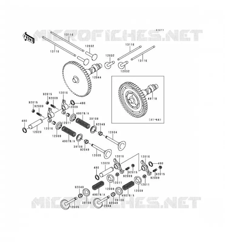 SOUPAPE/ARBRE A CAME Kawasaki SSV 620 no_year MULE 2510  KAF620-A3