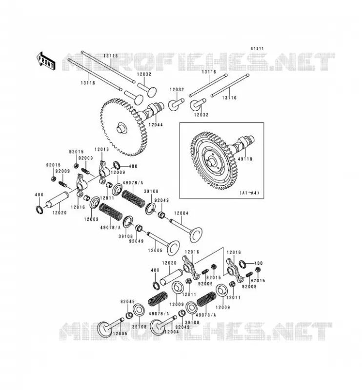 SOUPAPE/ARBRE A CAME Kawasaki SSV 620 no_year MULE 2510  KAF620-A4