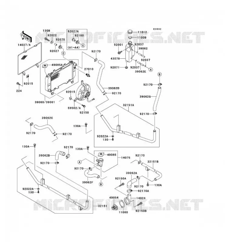 RADIATEUR Kawasaki SSV 620 no_year MULE 2510  KAF620-A4