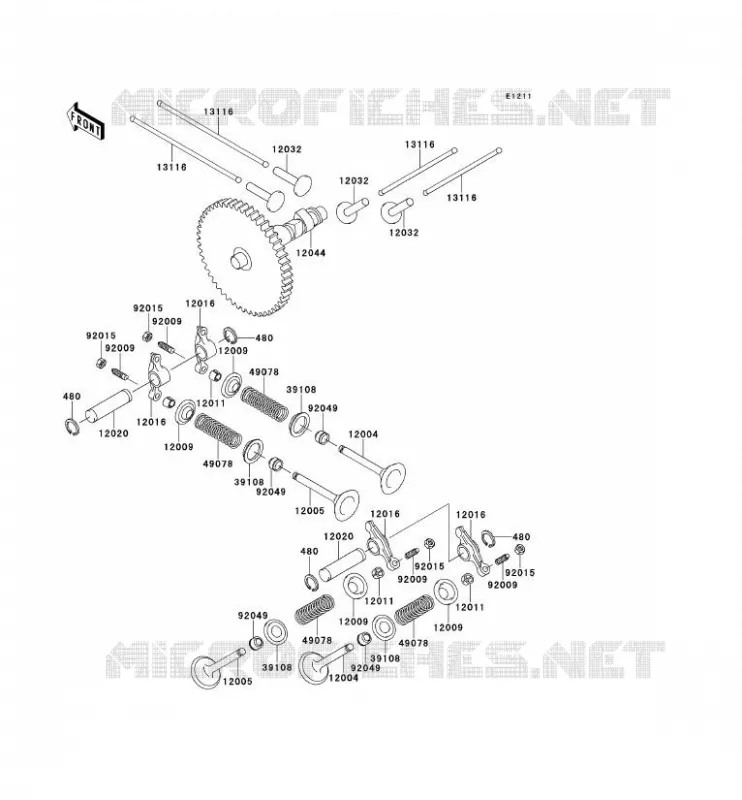 SOUPAPE/ARBRE A CAME Kawasaki SSV 620 no_year MULE 2510  KAF620-A6