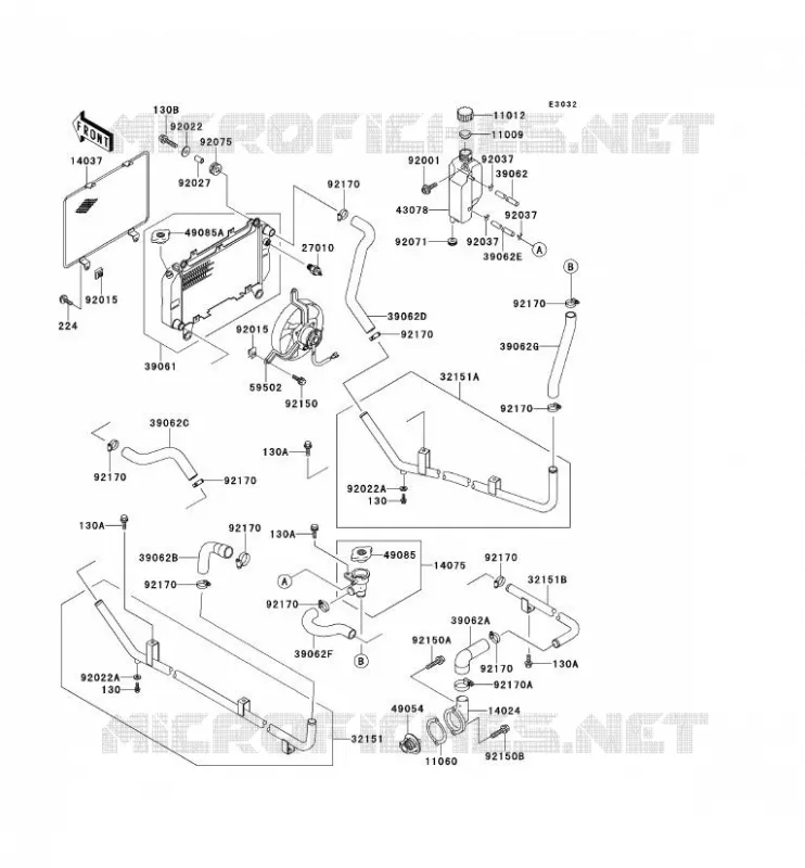 RADIATEUR Kawasaki SSV 620 no_year MULE 2510  KAF620-A6