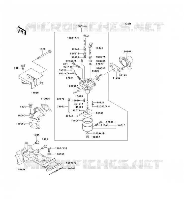 CARBURATEUR Kawasaki SSV 620 no_year MULE 2520  KAF620-B1