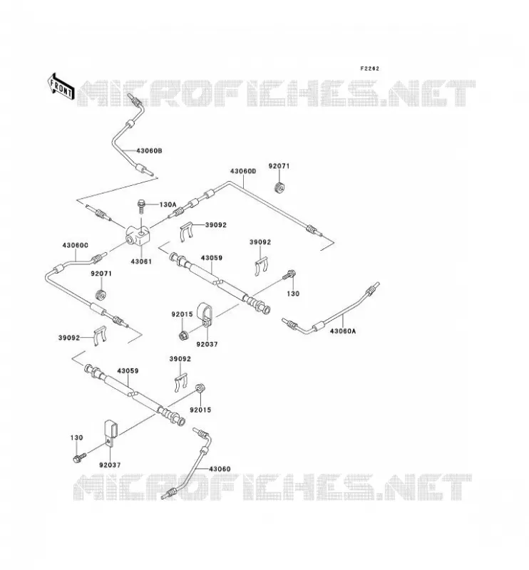 DURITE DE FREIN Kawasaki SSV 620 no_year MULE 2520  KAF620-B5