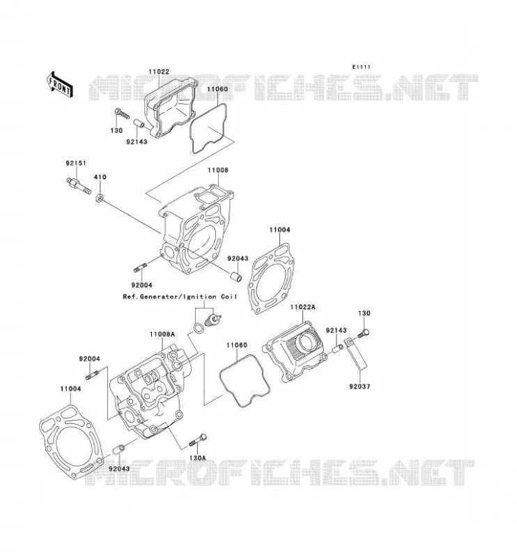 CULASSE Kawasaki SSV 620 no_year MULE 2520  KAF620-B6
