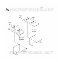 ACCESSOIRE (GARDE BOUE ARRIERE) pour Kawasaki MULE 2500 1995