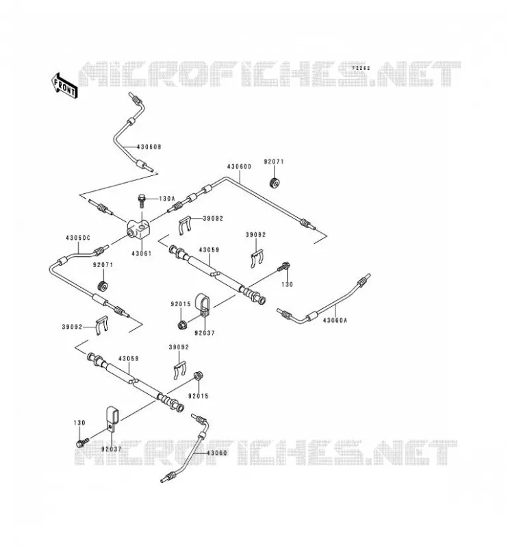 DURITE DE FREIN Kawasaki SSV 620 1995 MULE 2500  KAF620-C1