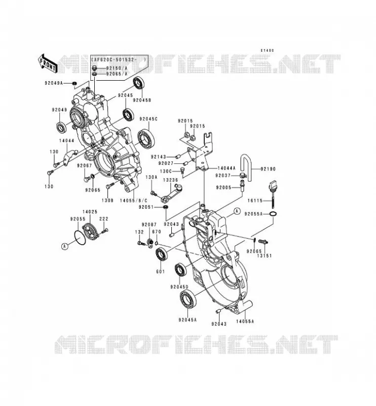 PONT Kawasaki SSV 620 1995 MULE 2500  KAF620-C1
