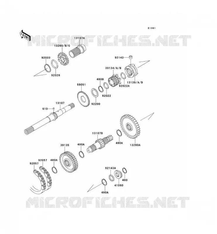 TRANSMISSION Kawasaki SSV 620 no_year MULE 2500  KAF620-C2