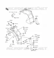 GARDE BOUE AVANT pour Kawasaki MULE 2500 2000
