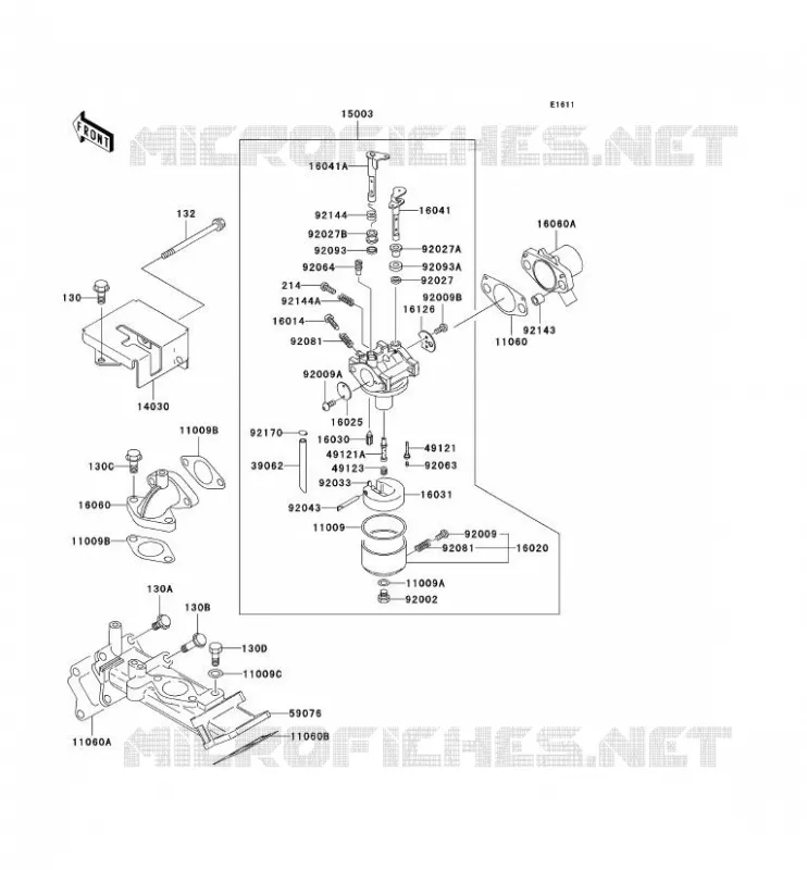 CARBURATEUR Kawasaki SSV 620 no_year MULE 2500E  KAF620-D1
