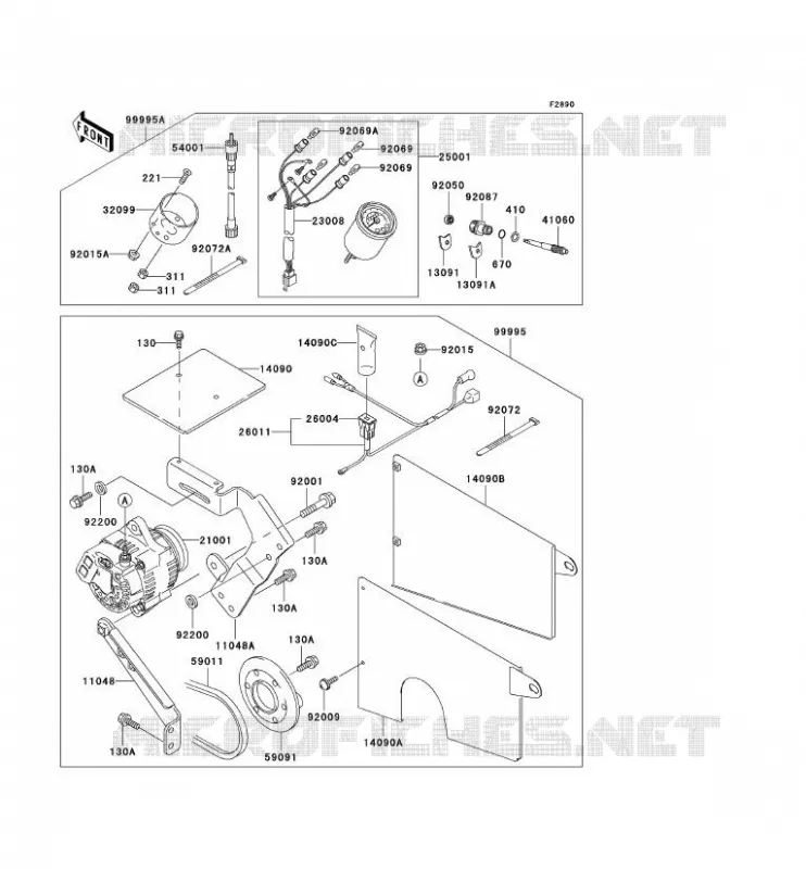 PIECE EN OPTION Kawasaki SSV 620 no_year MULE 2500E  KAF620-D1