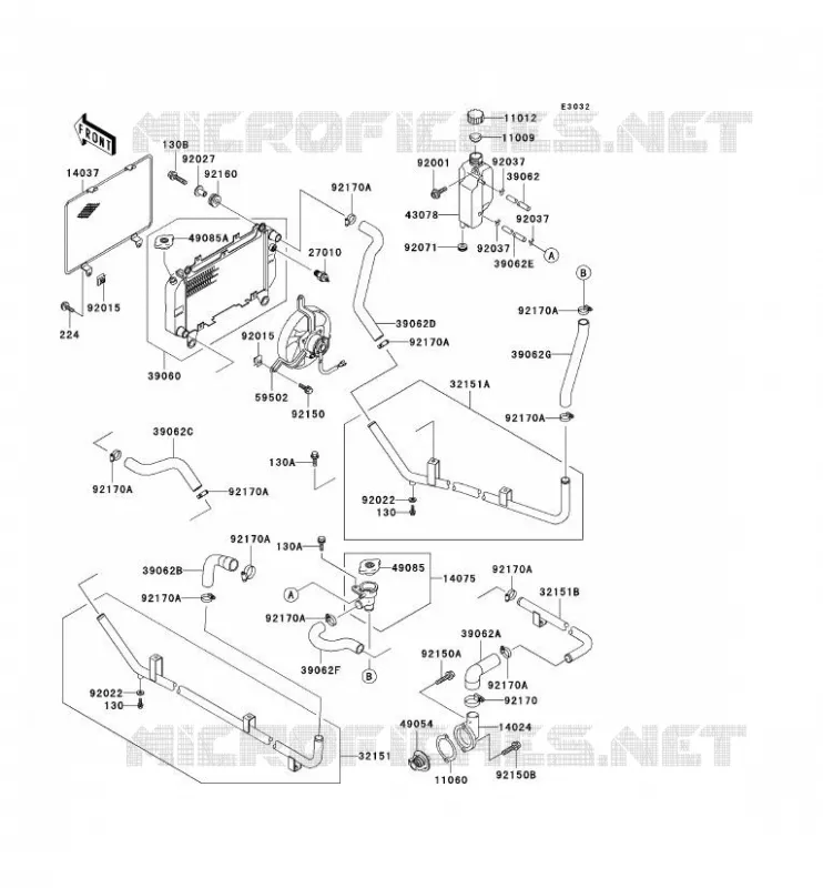 RADIATEUR Kawasaki SSV 620 no_year MULE 2500E  KAF620-D1
