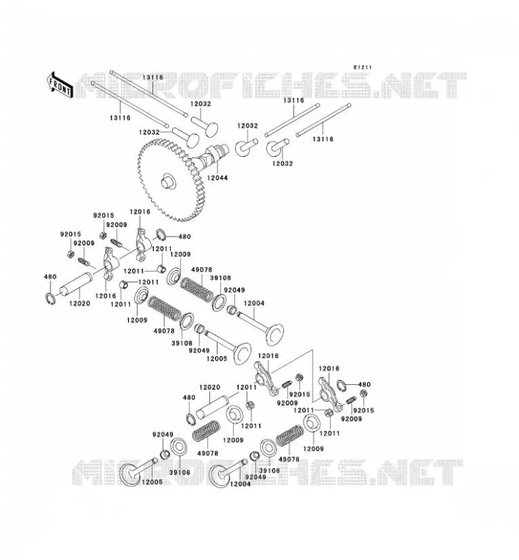 SOUPAPE/ARBRE A CAME Kawasaki SSV 620 2004 MULE 3010 4X4  KAF620-E4