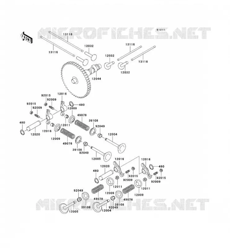 SOUPAPE/ARBRE A CAME Kawasaki SSV 620 no_year MULE 3010 4X4  KAF620-E4