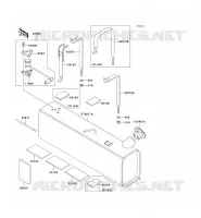 RESERVOIR CARBURANT pour Kawasaki MULE 3010 4X4 no_year