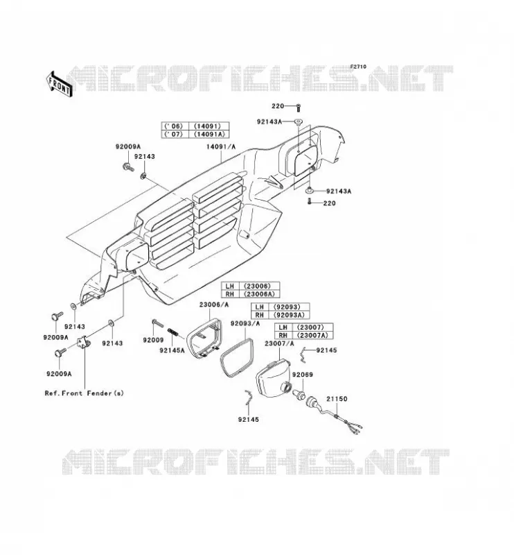 OPTIQUE(S) Kawasaki SSV 620 2006 MULE 3010 4X4  KAF620E6F