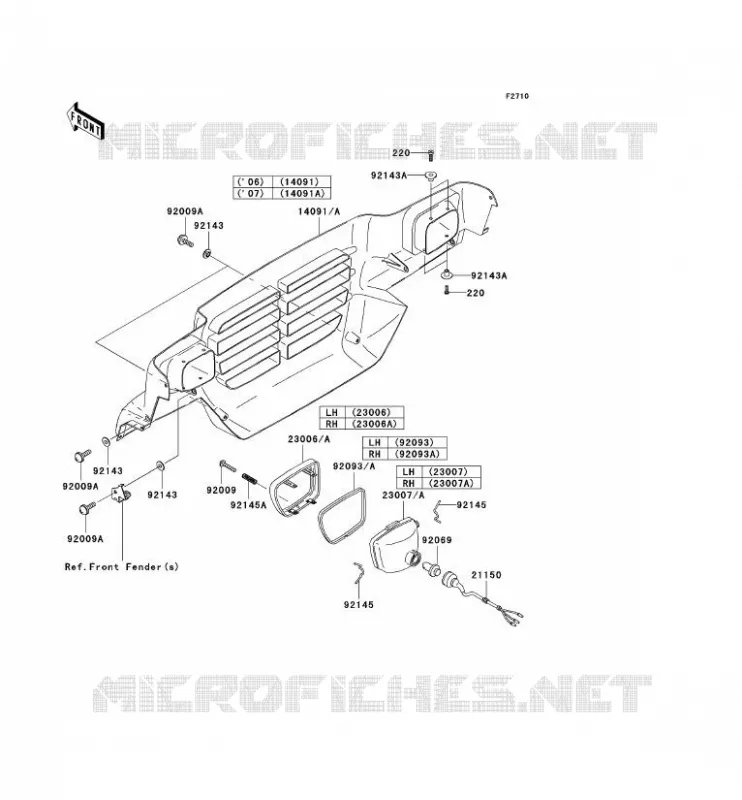 OPTIQUE(S) Kawasaki SSV 620 2006 MULE 3010 4X4  KAF620E6F