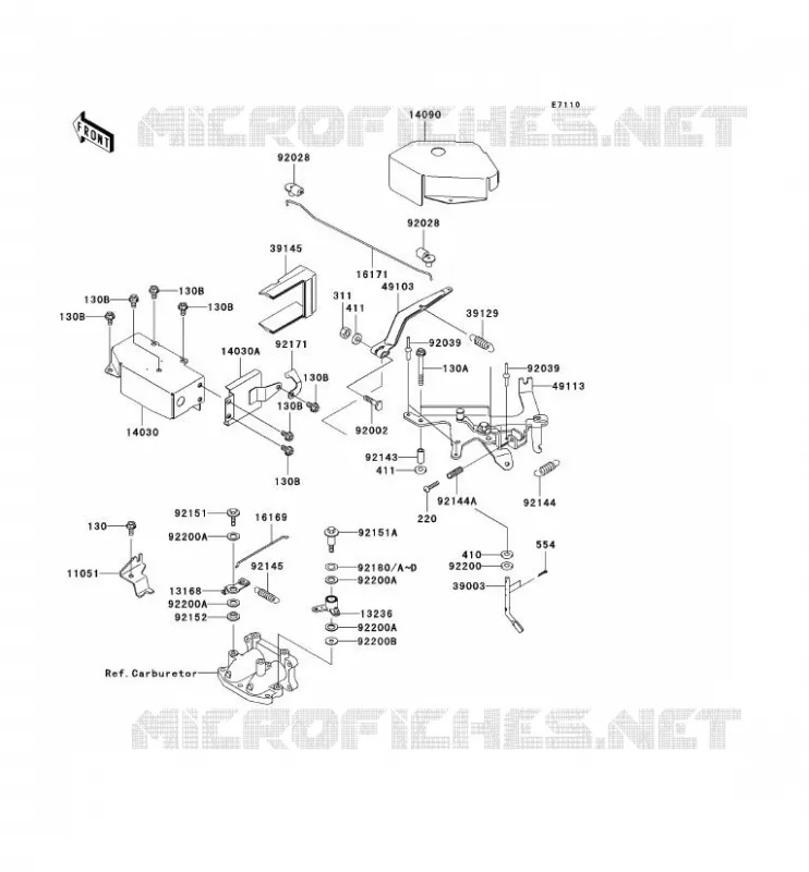 CONTROLE Kawasaki SSV 620 no_year MULE 3000  KAF620-G1