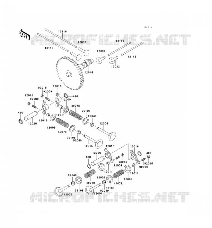SOUPAPE/ARBRE A CAME Kawasaki SSV 620 no_year MULE 3000  KAF620-G1