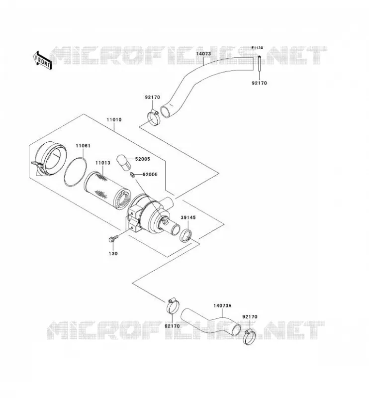 FILTRE A AIR Kawasaki SSV 620 no_year MULE 3000  KAF620-G1