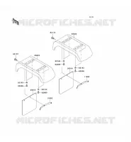 GARDE BOUE ARRI&Egrave;RE pour Kawasaki MULE 3000 2002