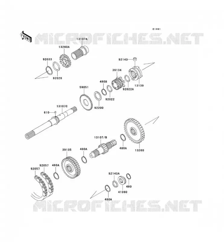 TRANSMISSION Kawasaki SSV 620 no_year MULE 3000  KAF620-G2