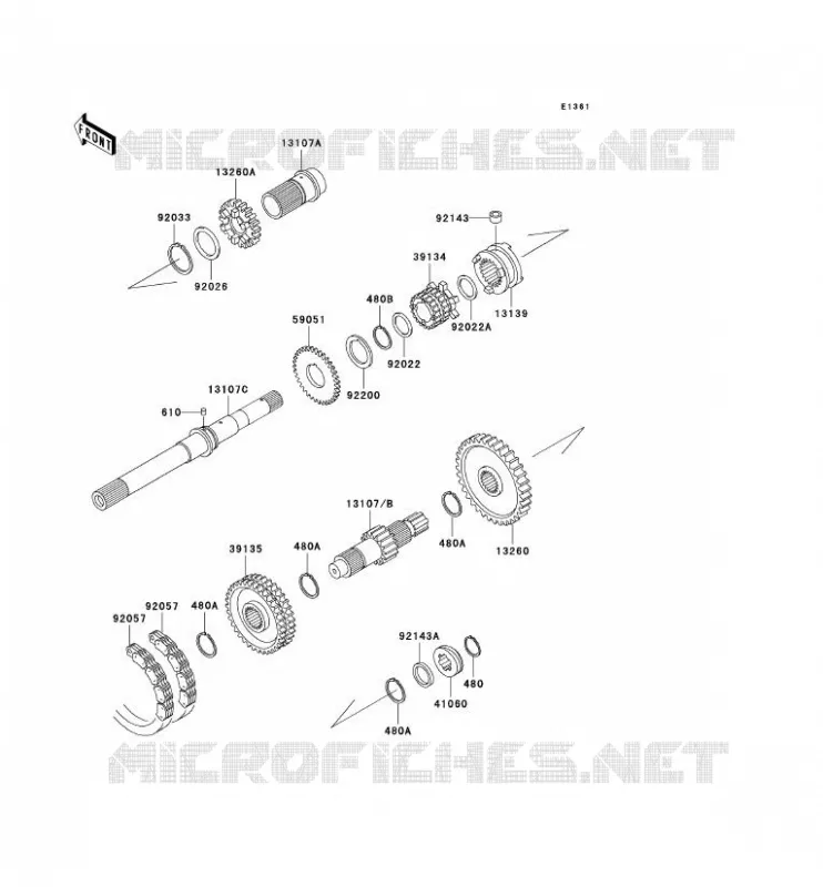 TRANSMISSION Kawasaki SSV 620 2003 MULE 3000  KAF620-G3
