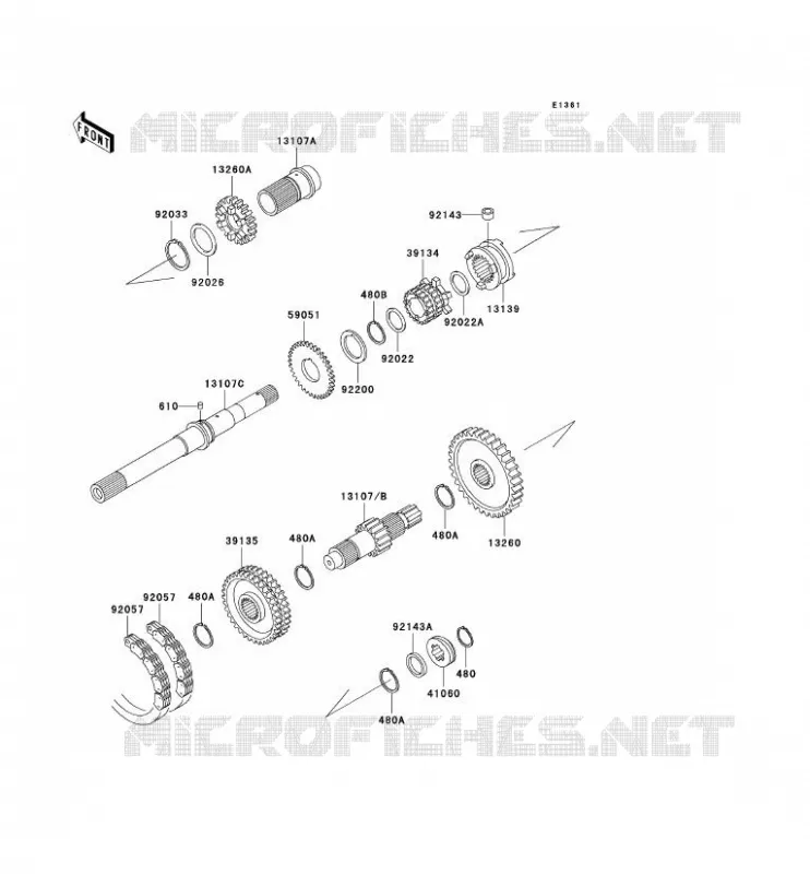 TRANSMISSION Kawasaki SSV 620 no_year MULE 3000  KAF620-G4