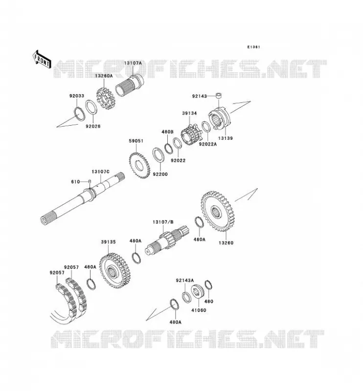 TRANSMISSION Kawasaki SSV 620 no_year MULE 3000  KAF620-G4